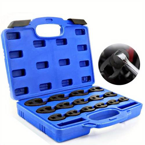 set of metric crow wrenches ranging from 8 to 24mm with 3 8 and 1 2 drive featuring large spanners