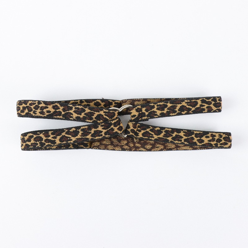 Image of European And Leopard Print Heart Thigh Band, Hot Outfit Personality Thigh Accessory, Stretchy Adjustable Thigh Cuff