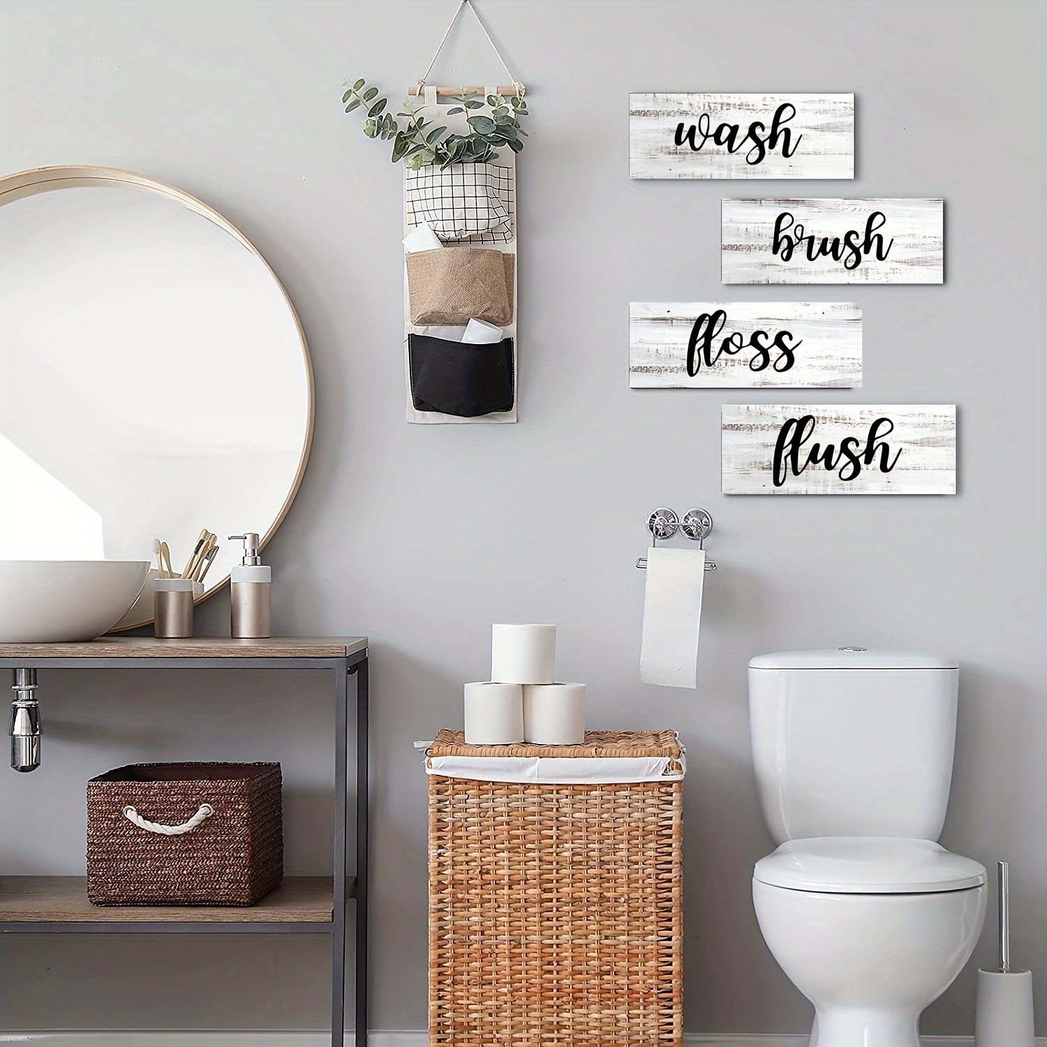 VOTHI - Letreros Divertidos Para Decoración De Baño, Cartel De Metal 