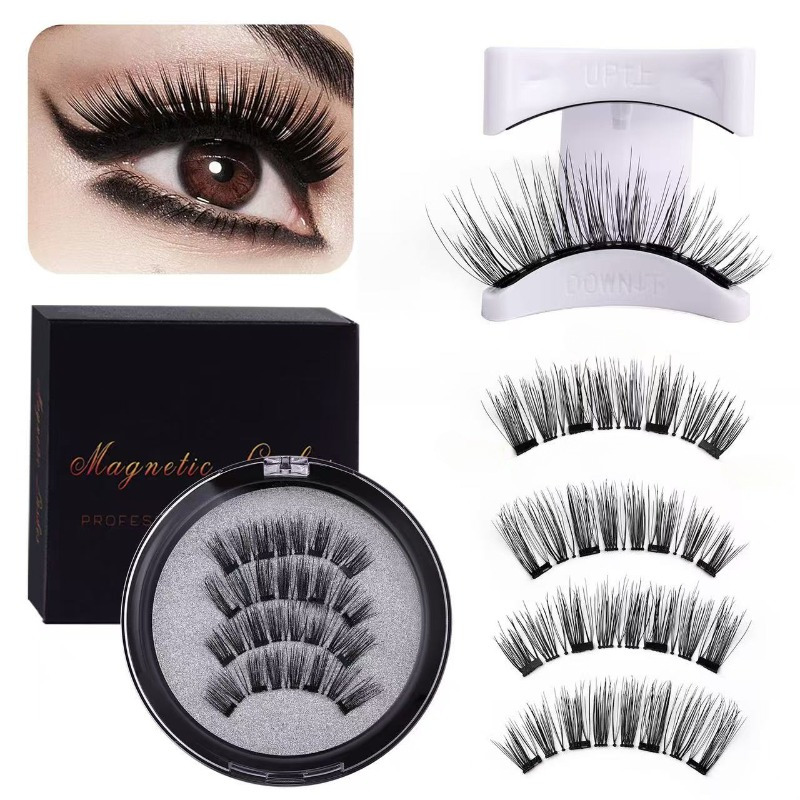 

4pcs False Eyelash Kit - Reusable, -free, Eye Tool, -free & Odorless Plastic
