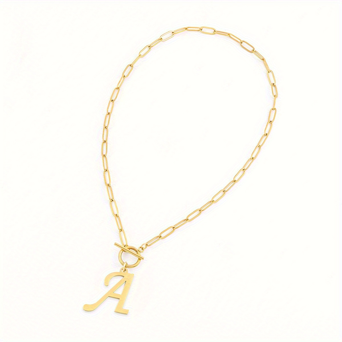 TEMU Un elegante collana con in acciaio inossidabile, perfetta per l'uso