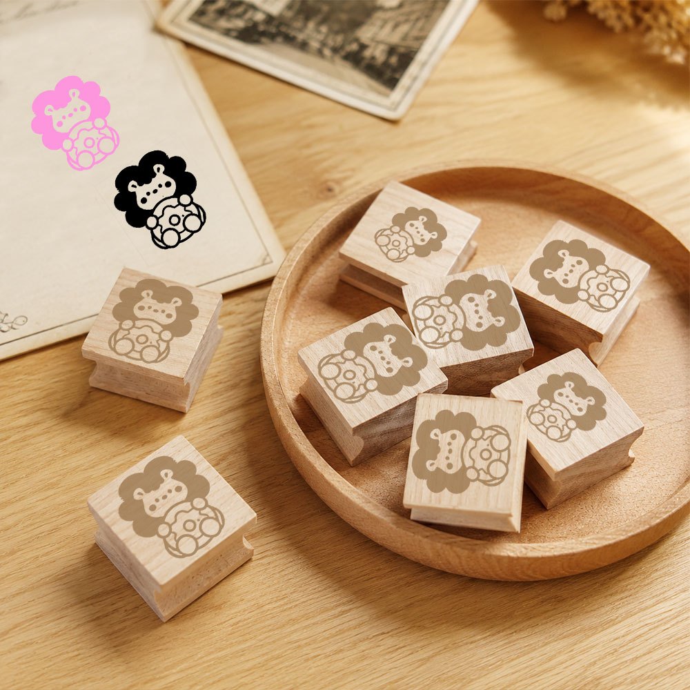 Back-to-School Decorative Wooden Stamps for Journals
