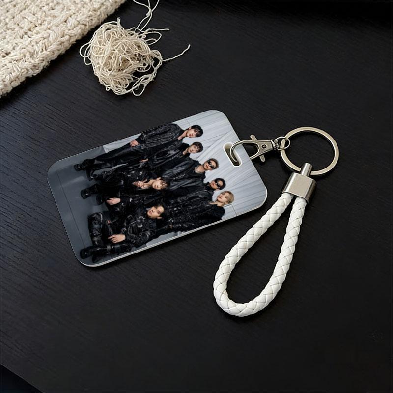 TEMU 1pc Plastic Id Card Holder With Lanyard, Keyring, Suitable For Id, Credit Card, Bus Card, Metro Card, Casual Organized Display, Ideal For Daily