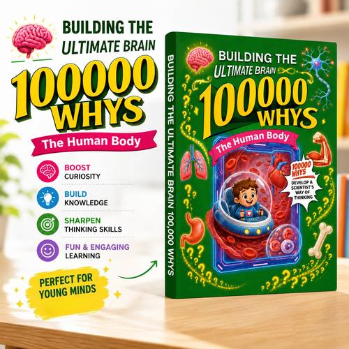 100000 whys book for science q a reading book about brain organs blood health and builds curiosity stem thinking and early science learning