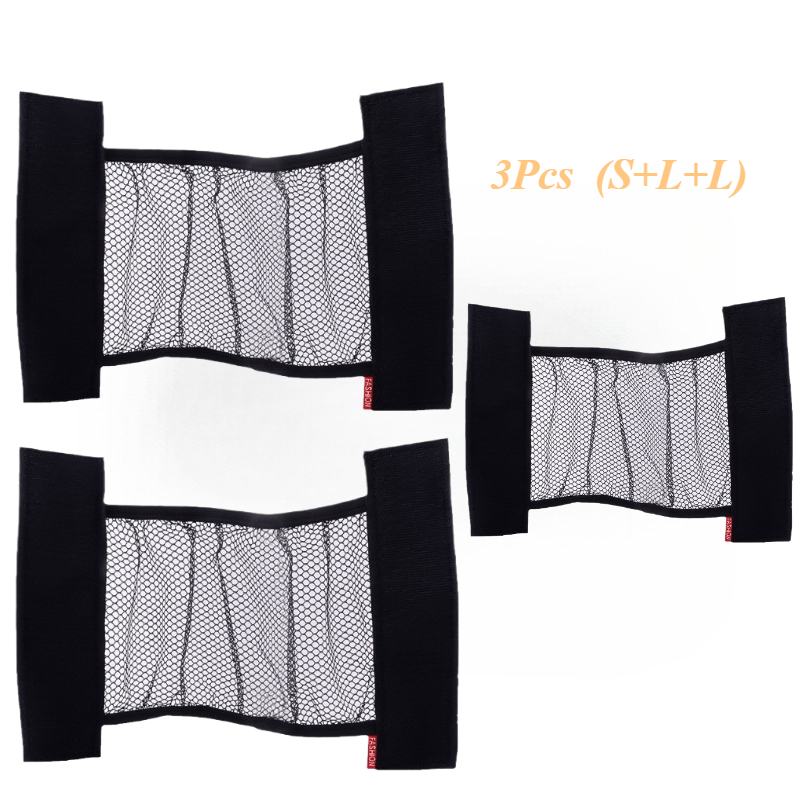 TEMU 3pcs Upgraded Elastic Car Fixing Net, Durable Luggage Storage Organizer Mesh Net, Store Fire Extinguishers, Umbrellas & Water Bottles, Vehicle
