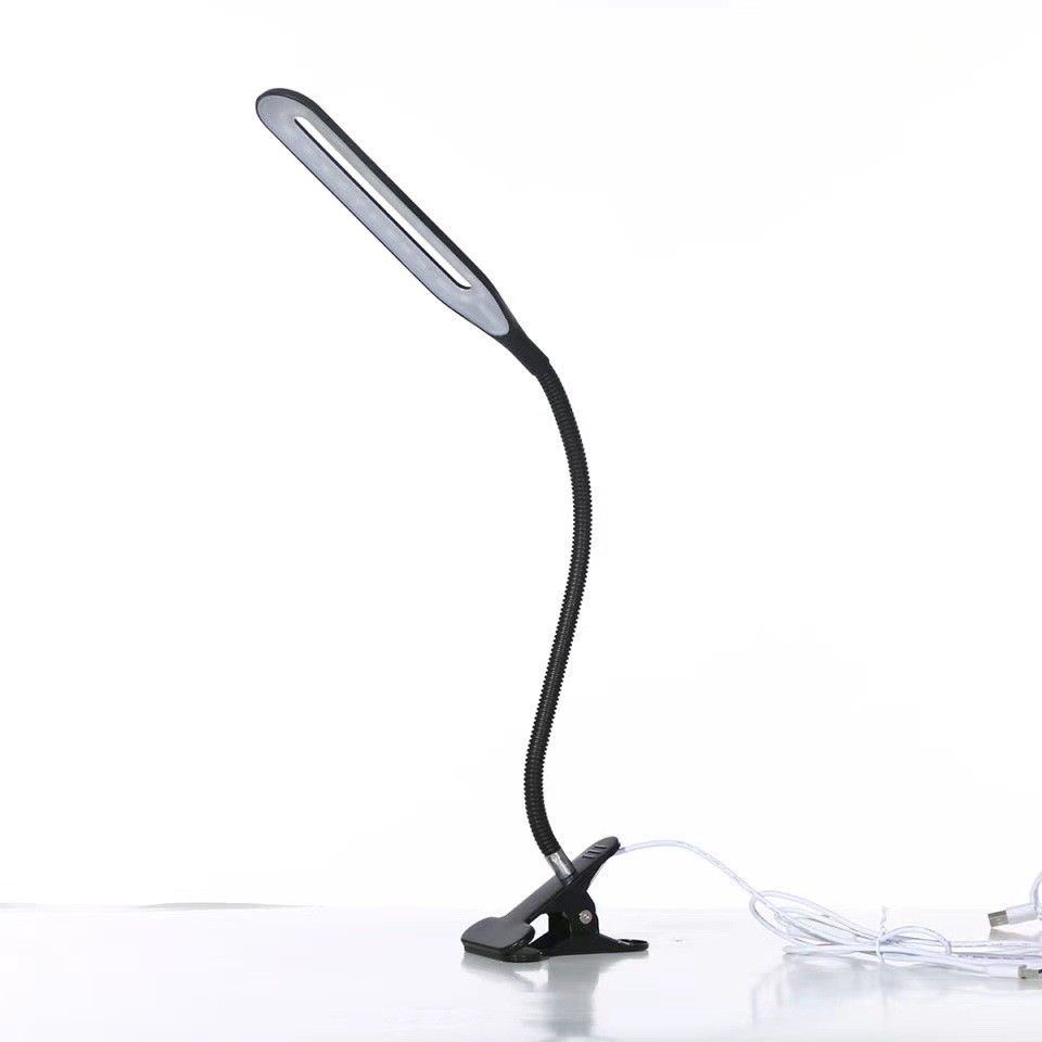 TEMU Clamp-on Swing Arm Led Desk Lamp, Flexible Gooseneck Eye Protection Work Light, Usb Powered With Switch, Adjustable Lamp For Home Office