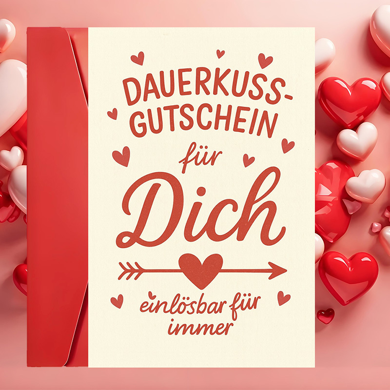 Image of 1 Greeting Card + 1 Envelope Voucher Card With Perfect For Couples Anniversary Valentines Day Or Special Moments To Lasting And (envelope + Card)