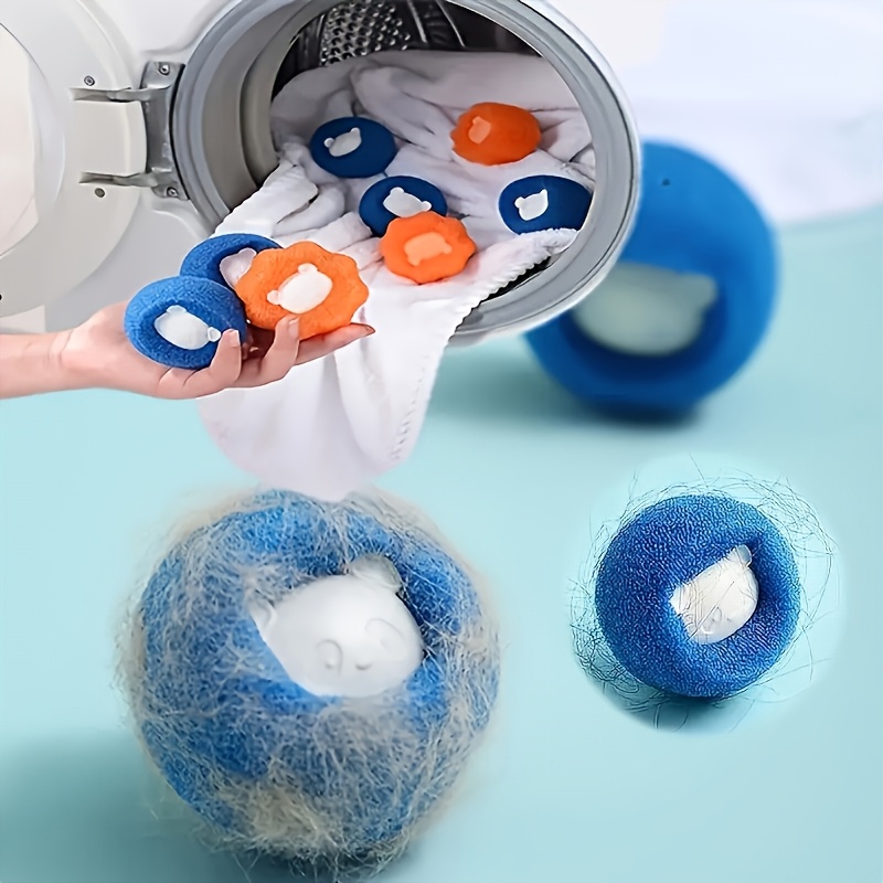 11 random color pet laundry balls non electric washing machine and dryer ball clips reusable laundry cleaning balls with anti clogging technology machine safe for all washing machines dryers prevents lint and hair ideal for   owners
