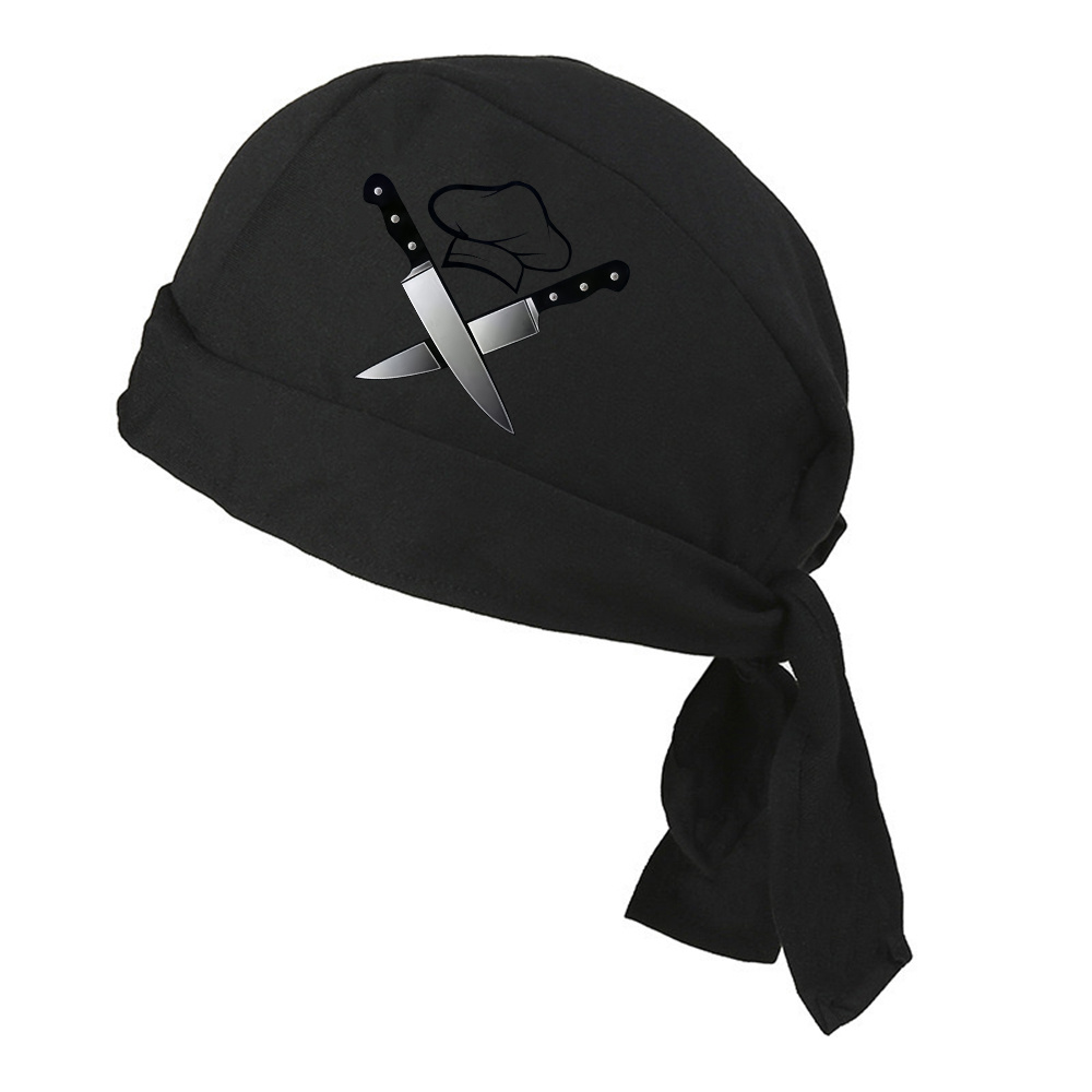 TEMU 1pc And Knives Skull Pirate Printed Bandana Versatile Headband Head Wrap Face Cover Scarf For Men Women