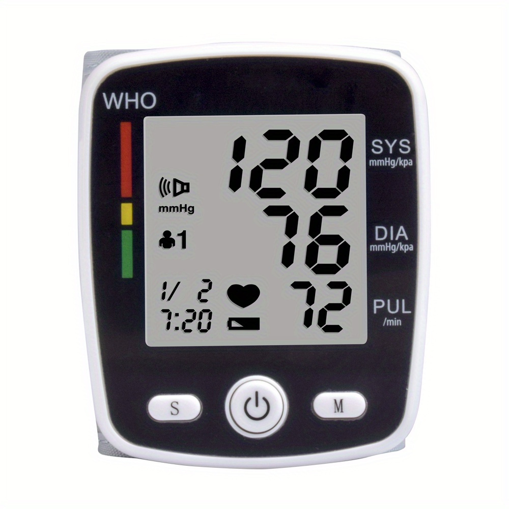   rechargeable   wrist blood pressure cuff monitor with usb charging automatic digital bp machine voice broadcast large display screen built in rechargeable lithium battery Product details 8