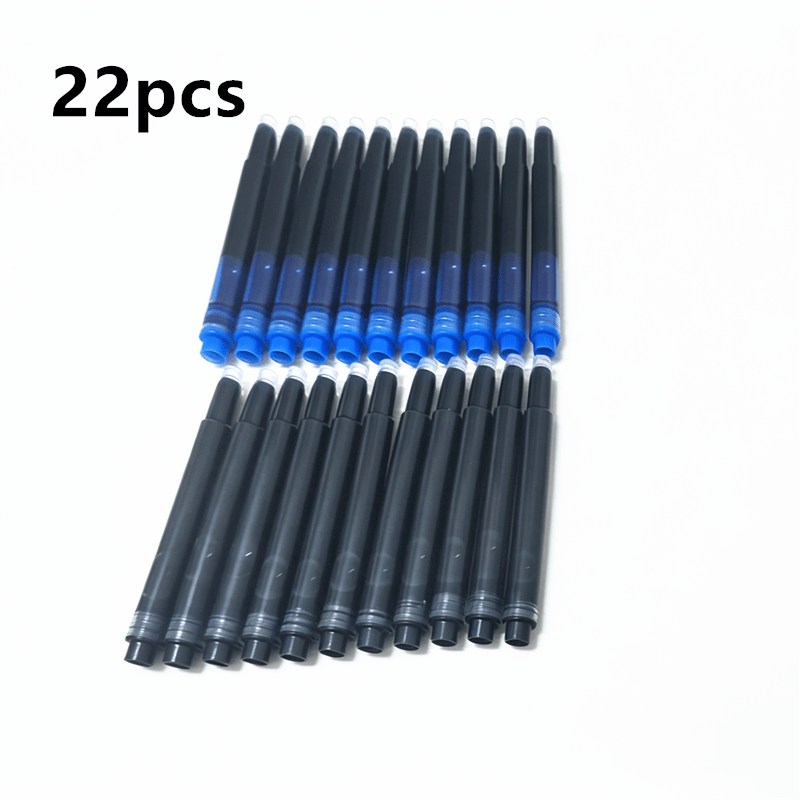 TEMU Cartouche d'encre rechargeable de haute qualité, nouveau modèle à 2 têtes, taille 2.6 / 3.4, et bleue, stylo à encre liquide, fournitures de