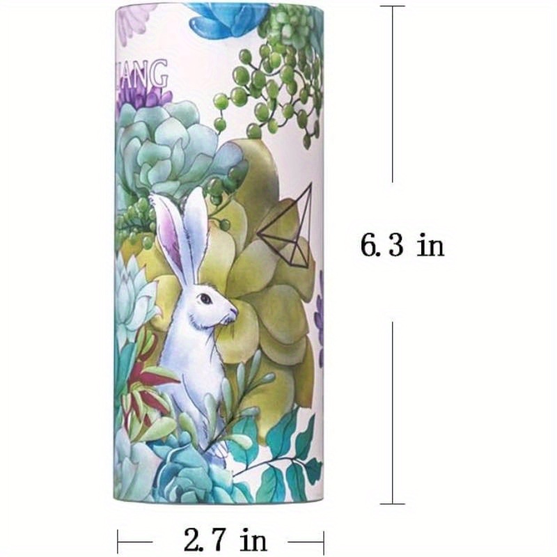   portable cylinder tissue boxes elegant floral   synthetic synthetic   leather   cup holder home office use durable stylish for home office or travel tissue boxes for home   decorative tissue box synthetic   leather box Product details 1