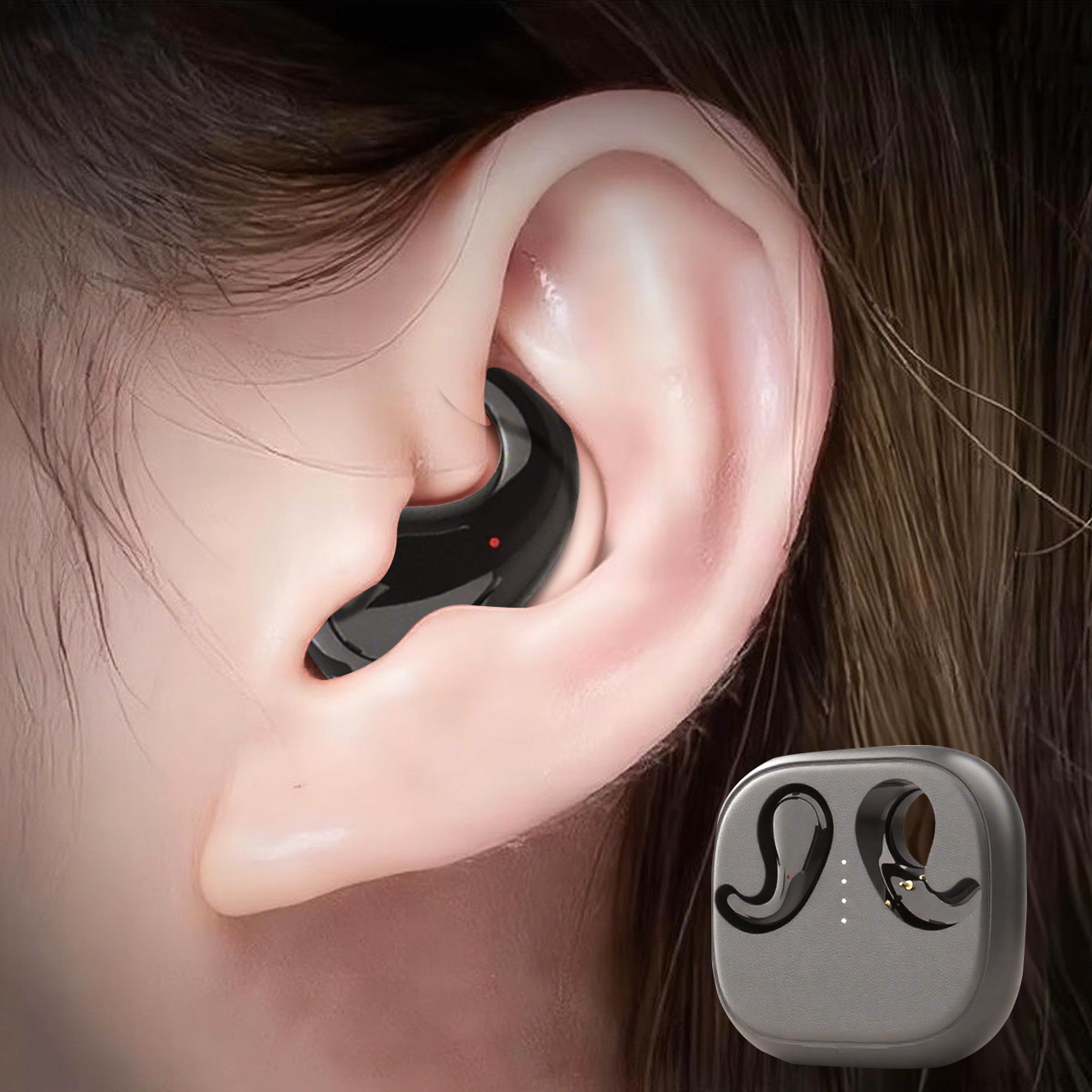 Auriculares inalámbricos T70 de alta calidad con sonido de alta fidelidad, salida potente, función de carga de emergencia, controles táctiles de voz HD, conexión automática para llamadas en ambos oídos y pantalla de nivel de batería