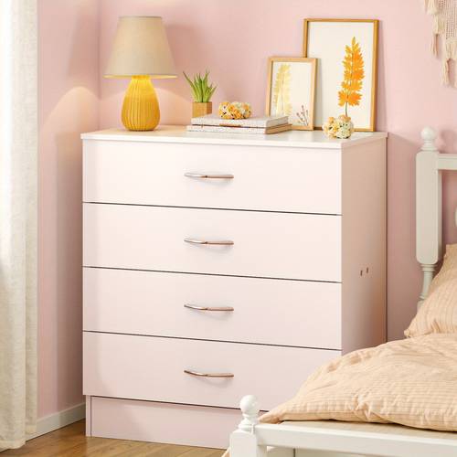 modern 4 drawer storage dresser wooden chest for bedroom living room entryway multi functional end table white black