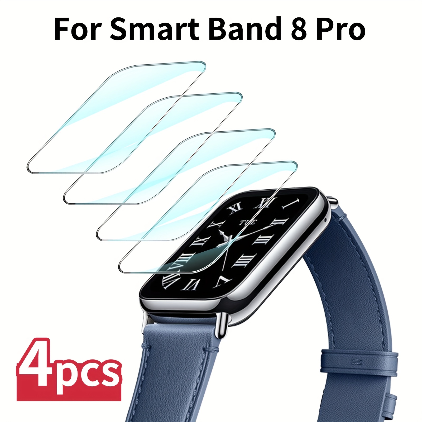 TEMU Tempered Glass Screen Protector For Pro, 4-pack - 9h Hardness, Bubble-free, , Shockproof, Scratch-resistant, Anti-fingerprint