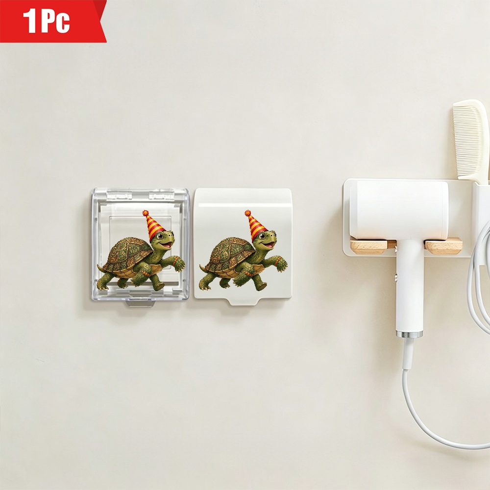 Party Turtle Plastic Outlet Cover with Cute Cartoon Design