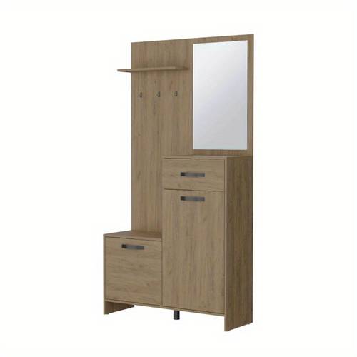 natural tree with stylish multistorage organizer for versatile design with hooks drawers scratch resistant for coats bags and keys bag hanging hooks sleek furniture piece alloy steel construction