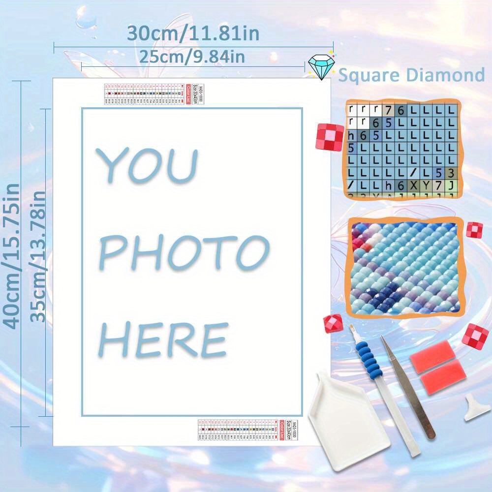 TEMU Huacan Personalized Gem Painting Kit Fullsquare/round Gems,custom Birthday Gifts, Holiday Gifts,valentine's Day Gifts Personalized Gift For