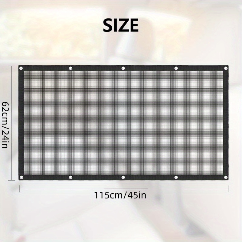 1pc Pet Dog Car Front Seat Barrier Guard Safety Net for Van And Motorhome, Mesh Protector for Pet Supplies, Dog Outings, And Car Travel Fences