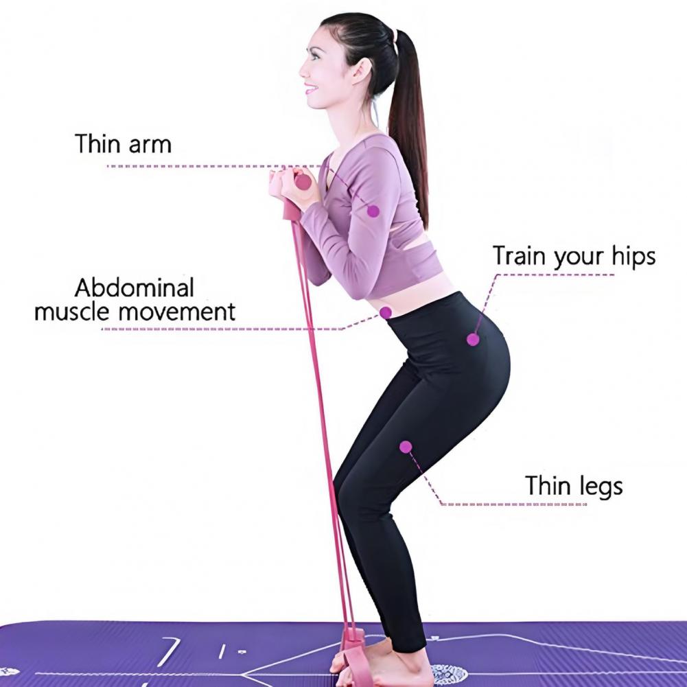 bands with handles for multifunctional yoga sit ups suitable for   men and women this   pedal   trainer features six strands of thickened rope designed for effective abdominal workouts Product details 7