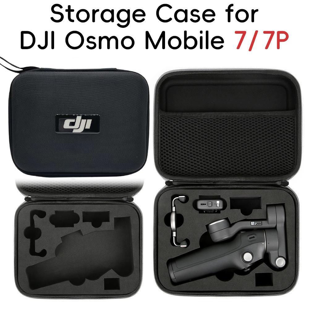  mobile 7 case premium protective storage pouch with customizable compartments for 7p handheld stabilizer accessories black accessory organizer soft texture cover details 0