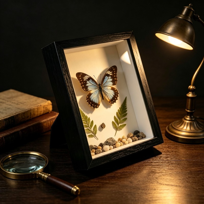 TEMU Handmade Bohemian Light-up Photo Frame With Hollow Frame & Vertical Hanging/wall/tabletop Display - Suitable For Dried Flower Specimen,