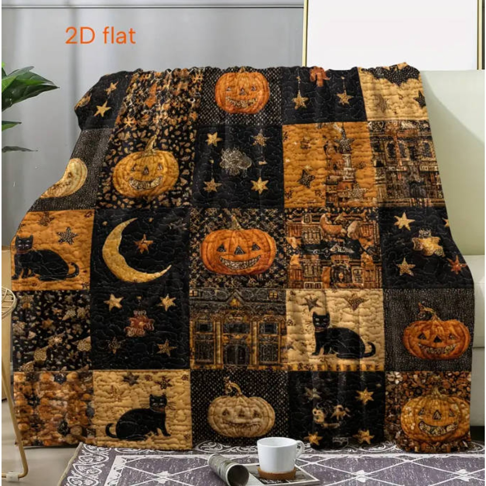 a flannel throw blanket from the halloween   series featuring a 2  its warm cozy and soft   use on a sofa bed couch car or during camping and travel this   gift is suitable for halloween christmas