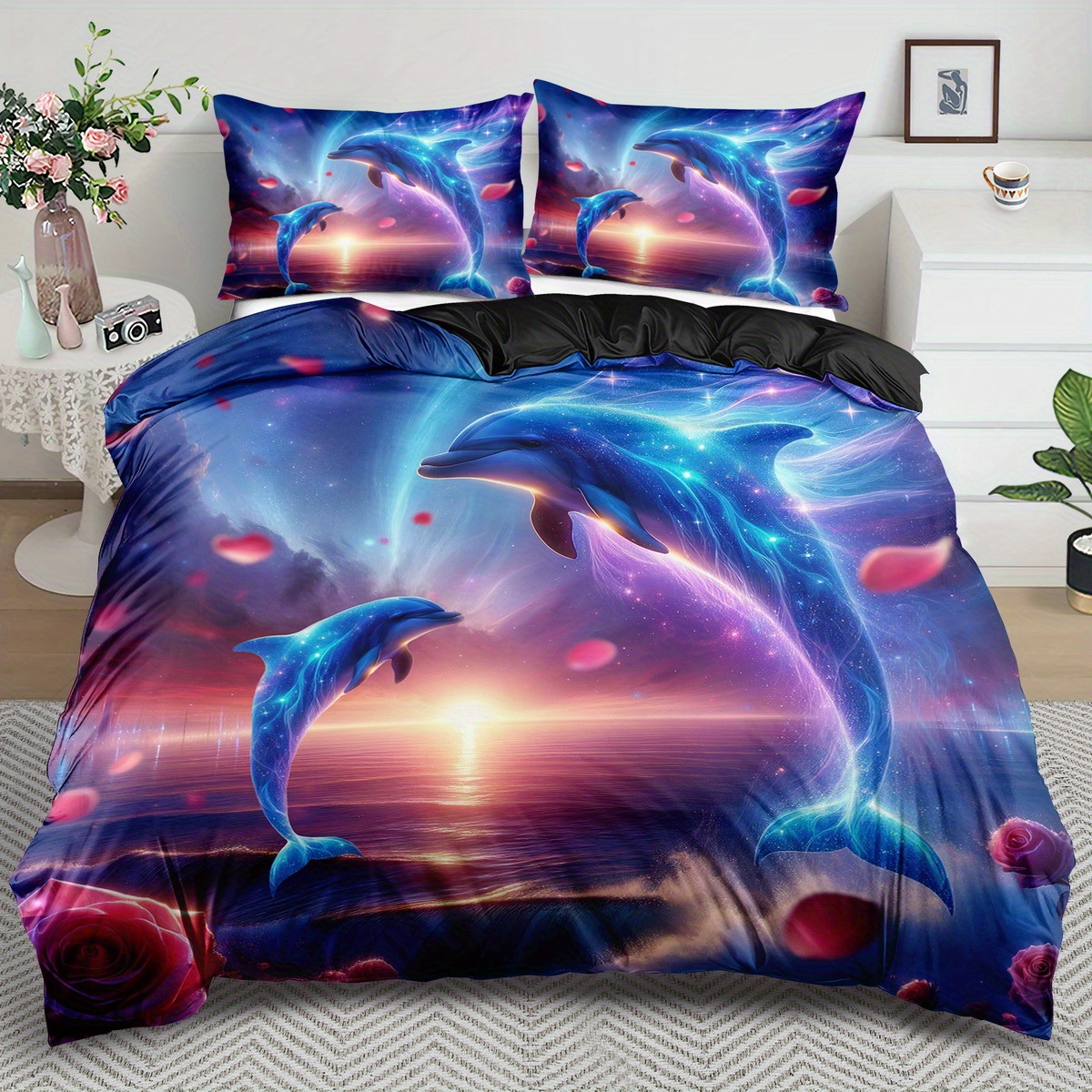 

Duvet - 2/3pcs, Comfortable , Bedding Set, Pattern Duvet , 100% Washable, , Suitable For Bedroom Or (includes 1 Duvet Cover + 1 Pillowcases, Not Included)