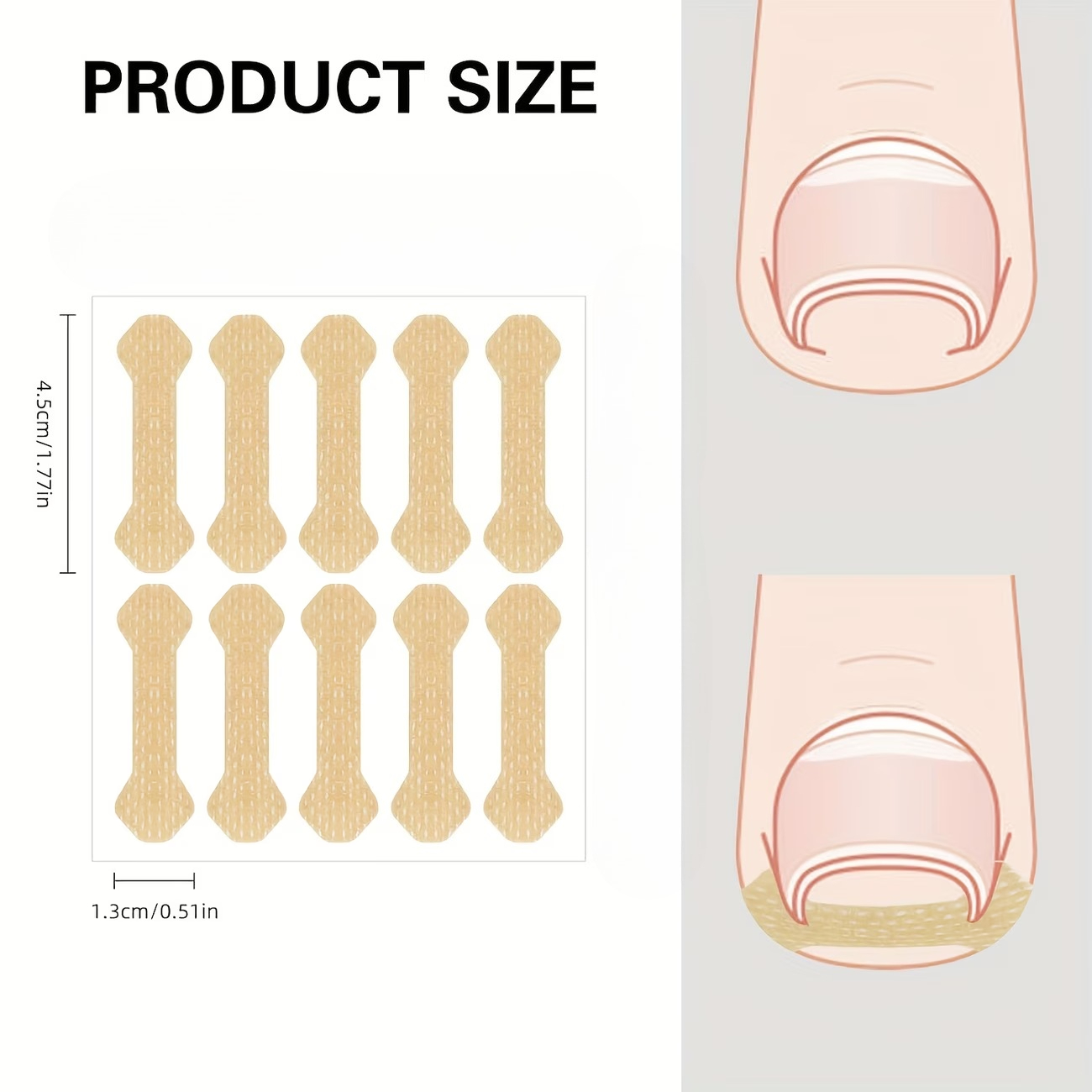 120pcs Ingrown Toenail Special Tools, Breathable Bandages