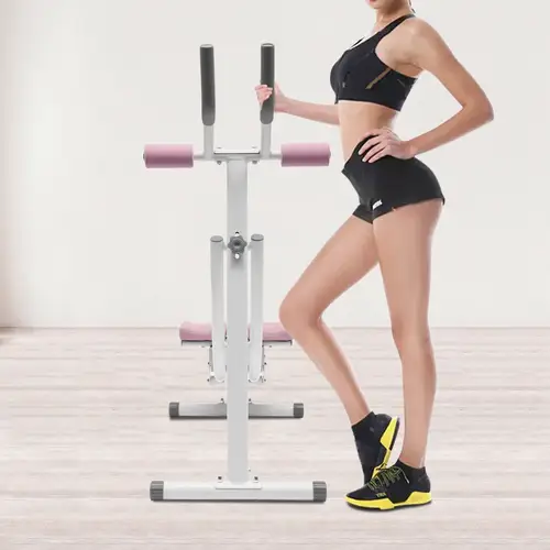 heavy duty ab machine with adjustable cushion 0 180 rotation non electric home gym equipment foldable abdominal trainer for core workout stability training ideal for beginners advanced durable carbon steel construction