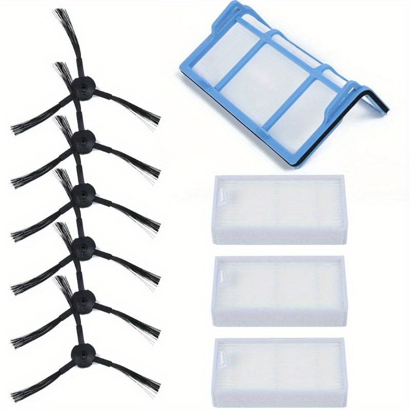 E-shop 10er-Set Vorschicht-Mesh-Filter Seitenbürsten für Medion MD 18500/ 18600/ MD18501/ MD16192 Staubsauger Ersatzteile