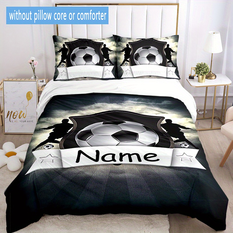 

Name Bedding Set - 3pcs Duvet Cover 2 Pillowcases, Tear- , , All- Bedroom Decor, Washable - Christmas