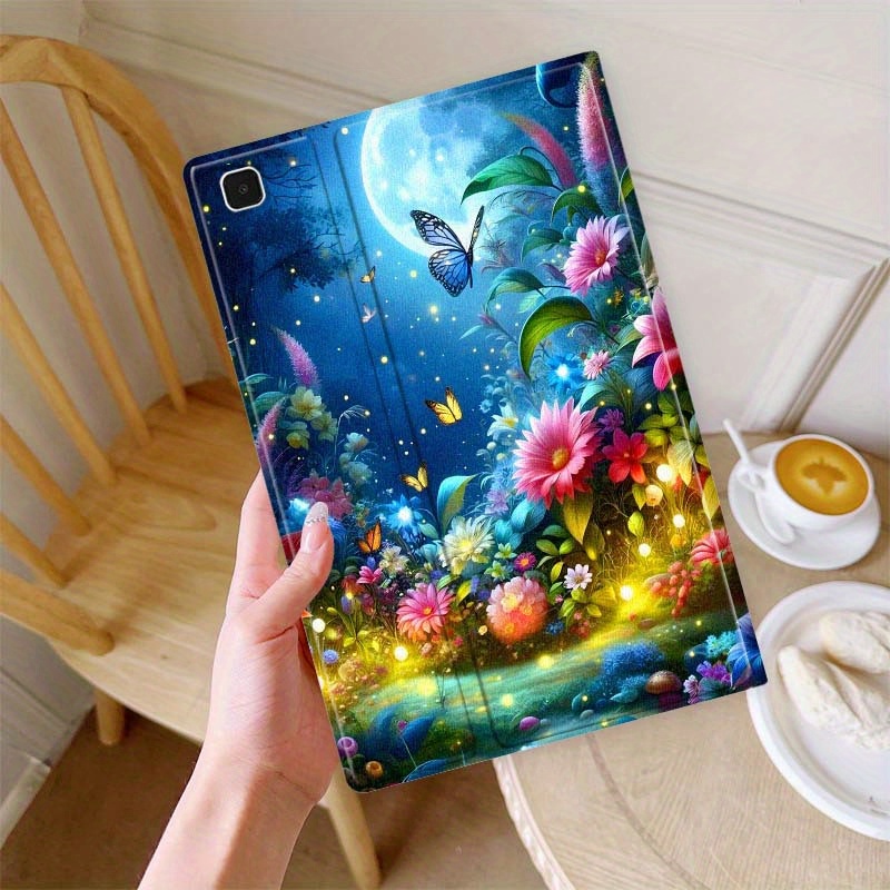 TEMU Fashion Colorful Forest Floral Pattern Pc Protective Case For For Galaxy Tab A9+ 11(2023)x210 X215/tab A9(2023) X110 X115/tab A8 (2022) X205/a7