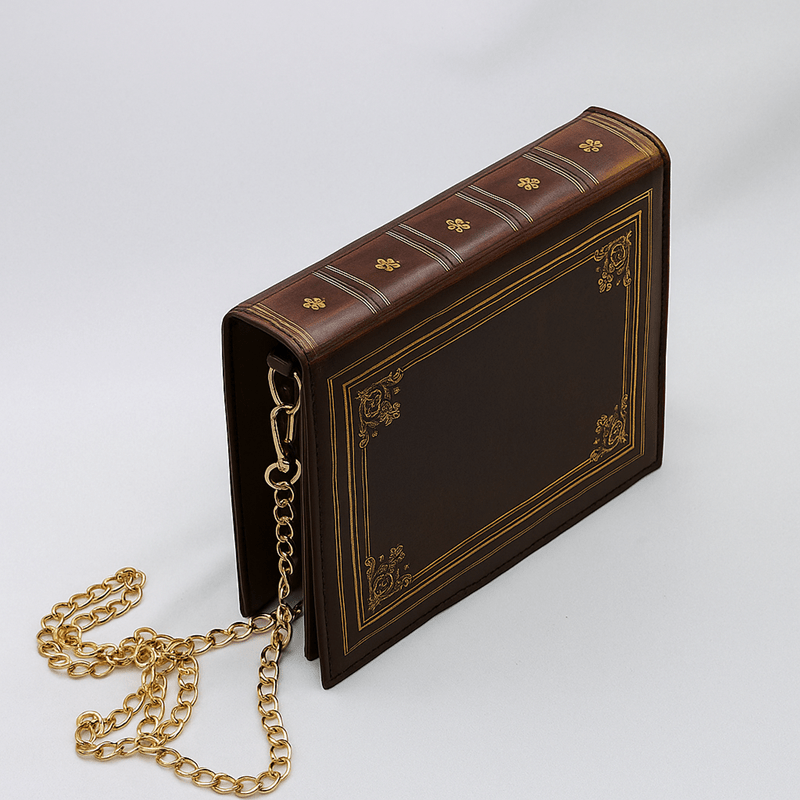 Image of Book-shaped Handbag, Book Design, Single-shoulder Crossbody Bag