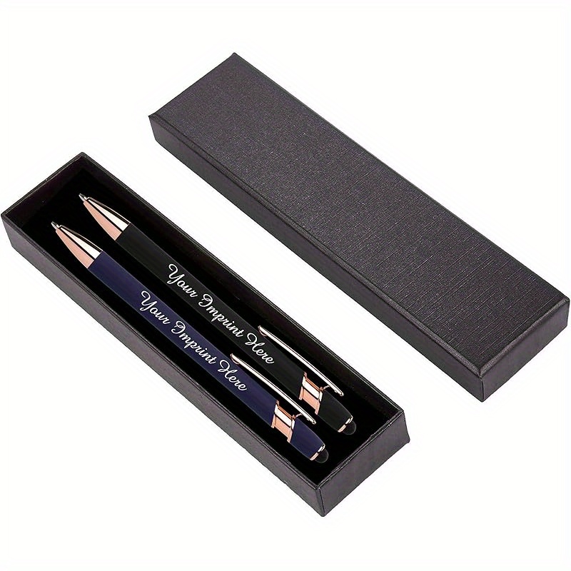 TEMU Set Scatola Regalo Penna Personalizzata - Set Penne Multicolore in Metallo con Scatola Regalo - Penna a Sfera con Incisione del , Unisex, Adatta