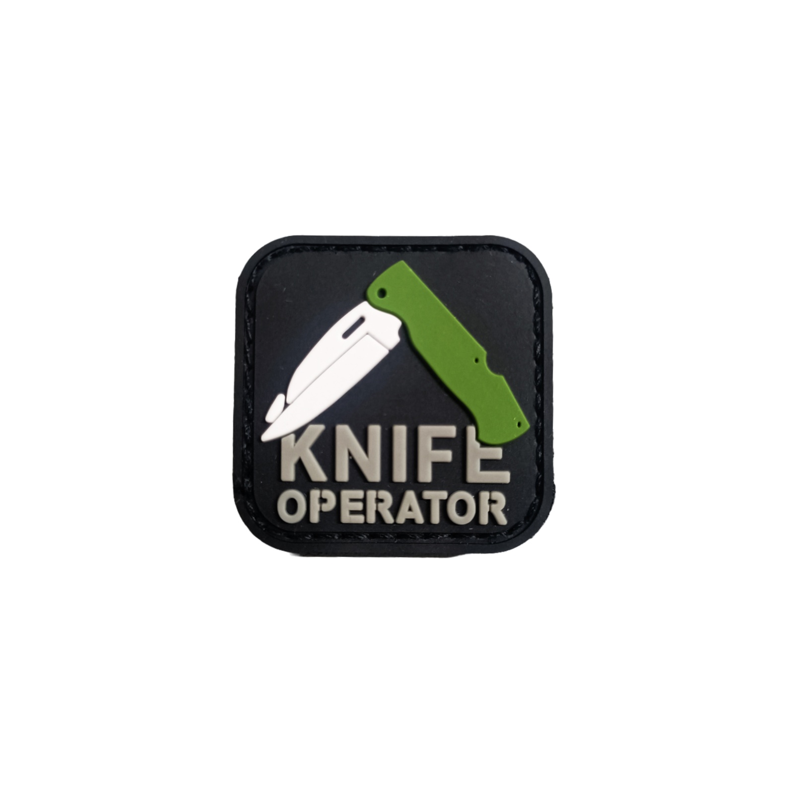 'knife Operator' 3d Pvc Patch, Embroidered Badge With Hook Backing For Bags, Backpacks, And Clothing, Tactical Patches