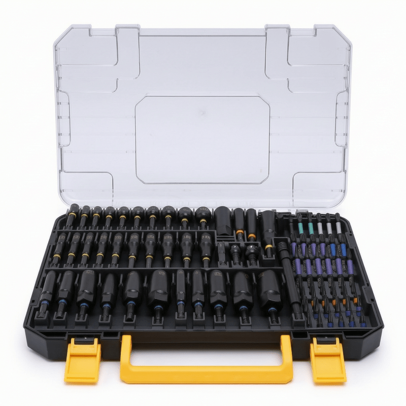 80pcs Magnetic Nut Driver Bit Set, Universal Wing Nut Socket Adapters Impact Power Drill Driver Bits