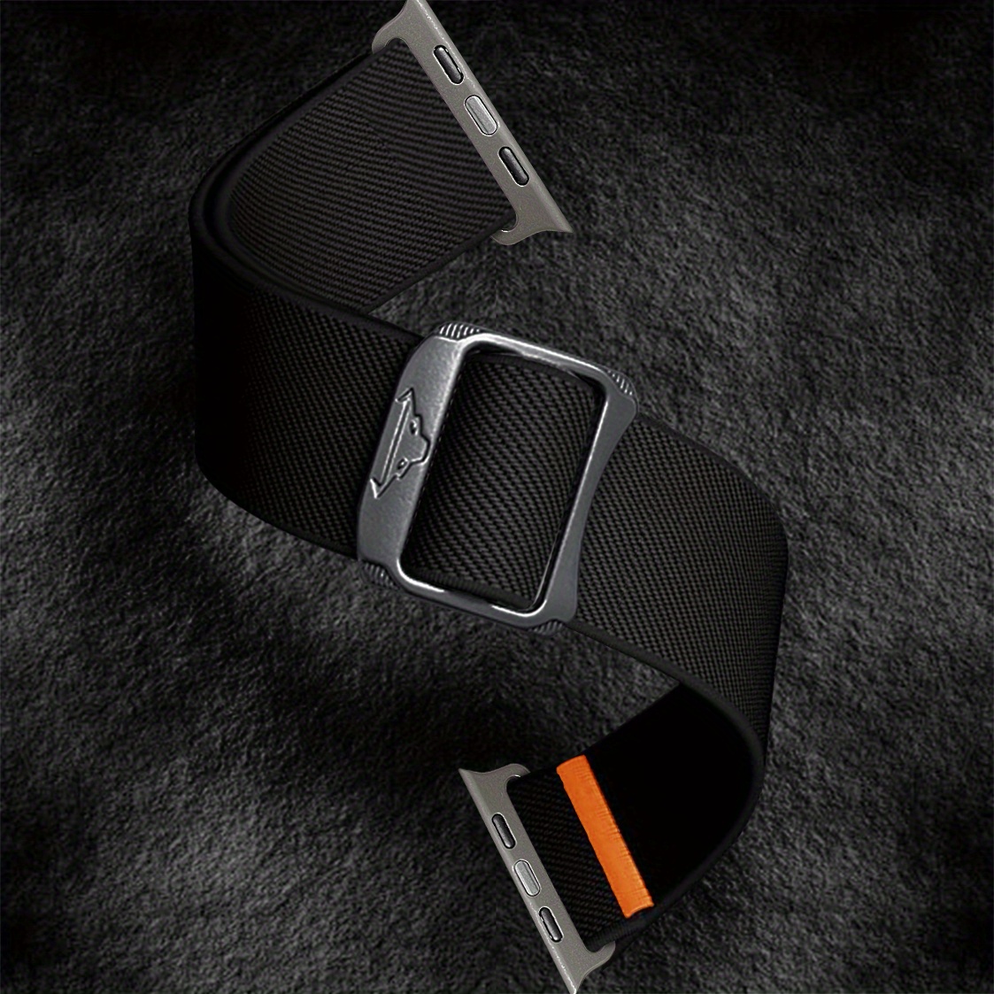 Image of Stretchy Nylon Sport Band For Iwatch 38mm, 42mm, 40mm, 44mm, 41mm, 45mm & 49mm – Comfortable And Breathable Fit, Compatible With Iwatch Series 9/8/7/se/6/5/4/3/2/1/ultra, Unisex Design