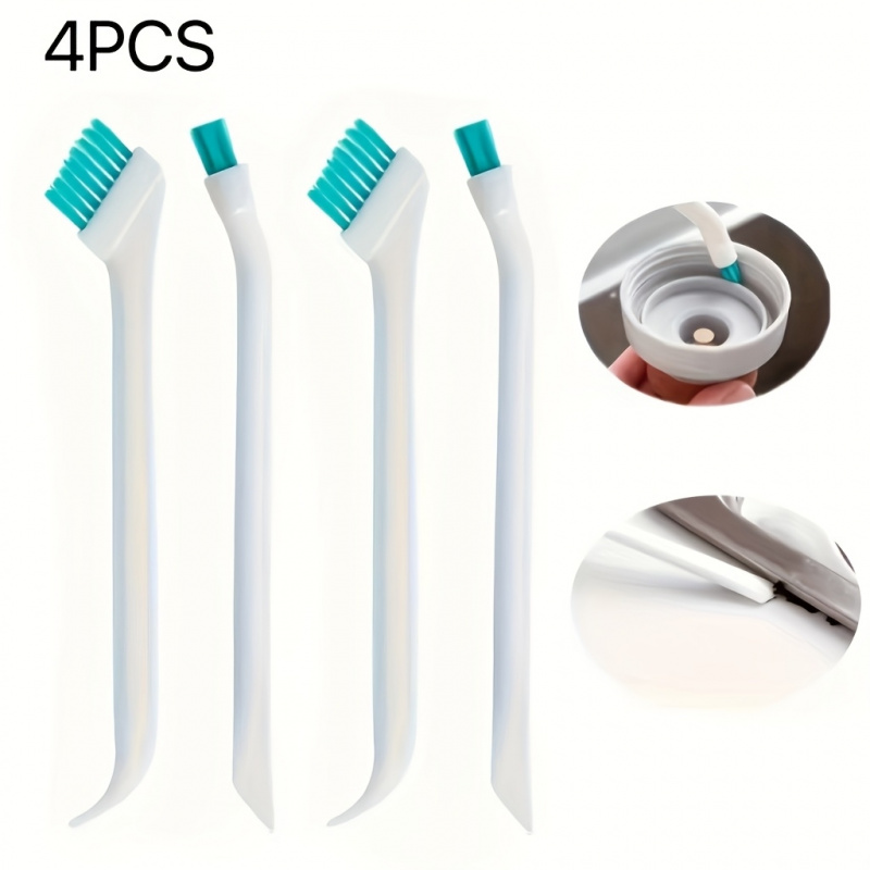 Image of 4pcs Cup Brush Set, Small Cleaning Brush, Detail Bottle Cap Cleaning Brush, Suitable For Cups, Water Bottles, Baby Bottles