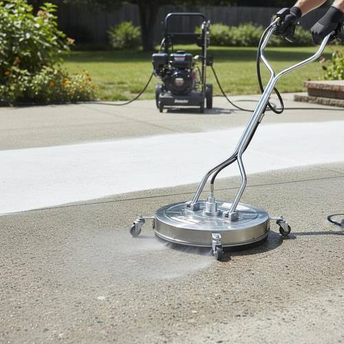 612mm high pressure cleaner surface cleaner stainless steel surface cleaning attachment with 4 wheels max 310 bar 0 95cm connection piece nozzles for concrete patios and walkways