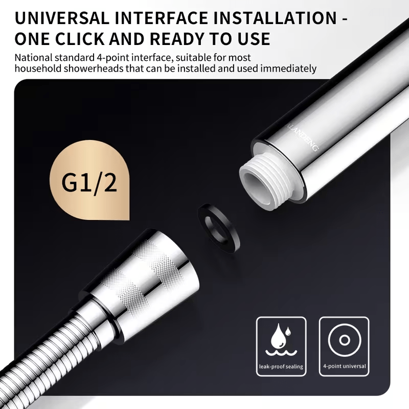 8-Speed Adjustable Water Flow Handheld Showerhead