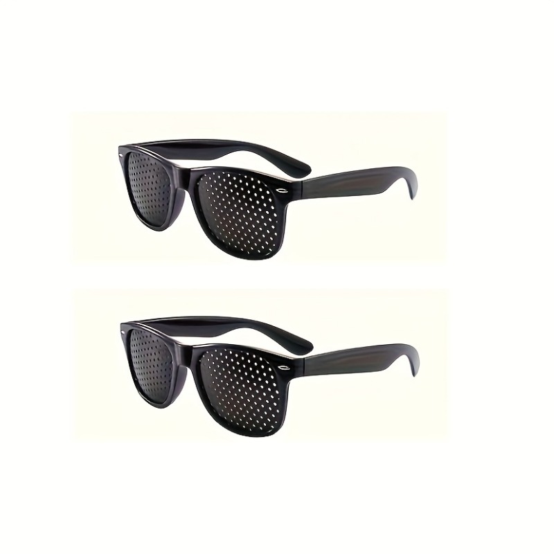 2pcs Couple's Lightweight Photo-taking Glasses For Men And Women, With Creative Small Hole Light And And A Retro Filter Feel, Are Perfect Props For Taking Photos At Festival Photo Booths