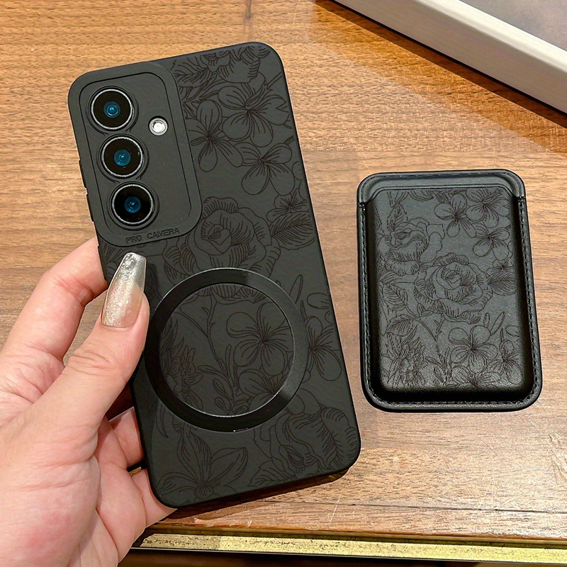 TEMU Phone Case: High Quality Fashion Hot Creative Shockproof Sketching Pattern Magnetic Phone Case & Luxury Creative Fashion Faux Leather Magnetic