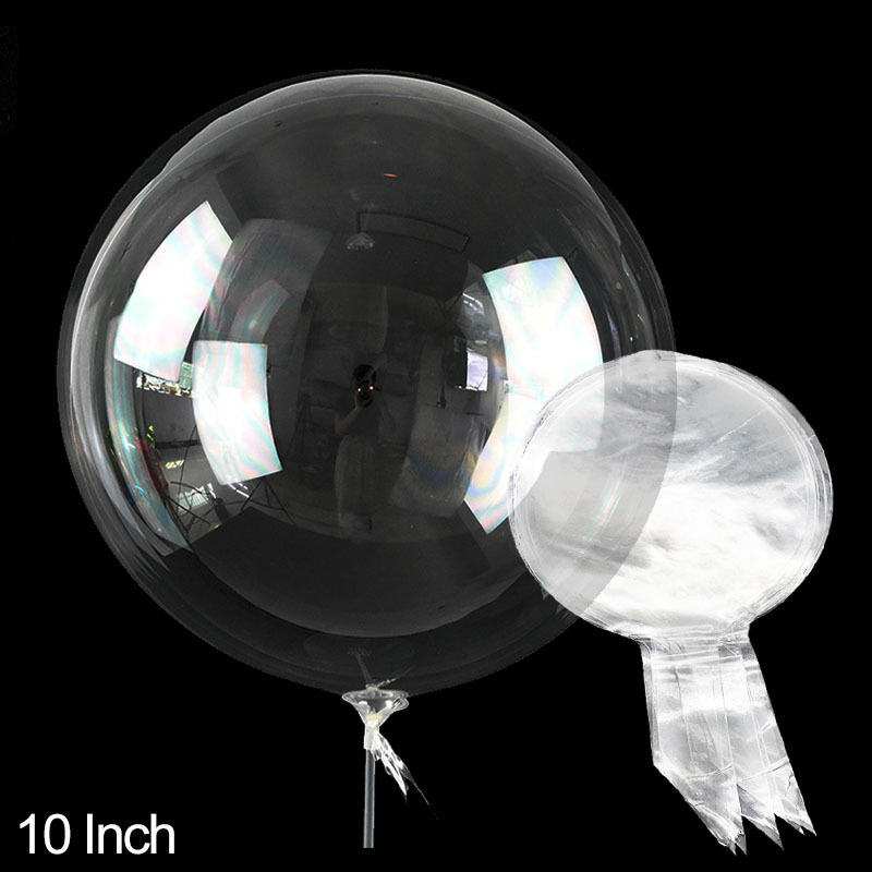TEMU 50pcs Clear Bobo Balloons - 30cm Transparent Plastic Bubble Balloons For Indoor & Outdoor Party Decorations, Showers, Birthdays, Weddings,