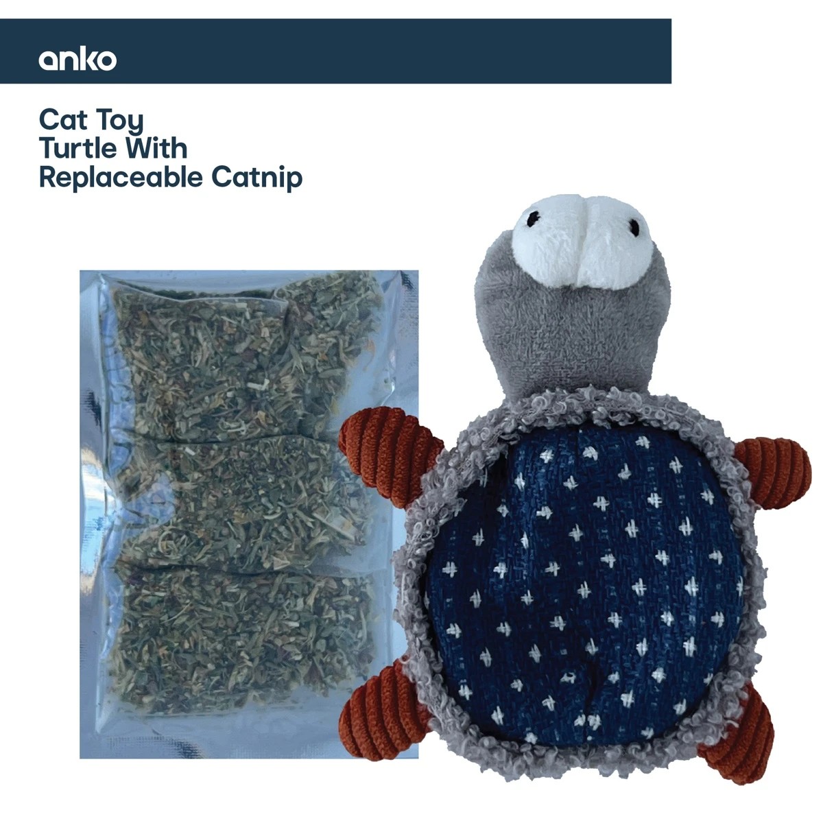 Turtle with It Features Three Replaceable Pouches, Offering a Quiet Yet Engaging Experience for Your Feline Friend