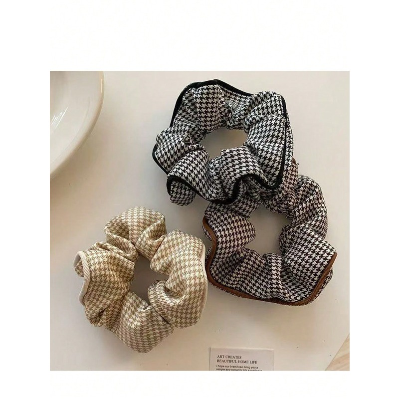 7pcs Checkered Hair Band Set