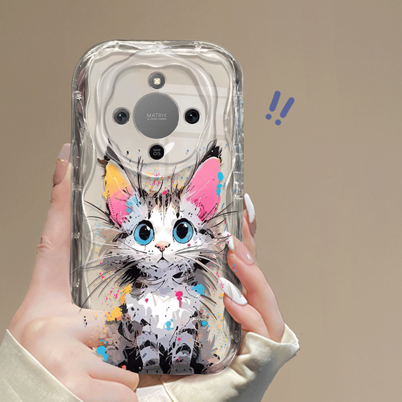 TEMU Phone Case: Suitable Magic8 Lite X9d Case Flexible Tpu Transparent Shockproof Graffiti Pattern Painted Back Cover