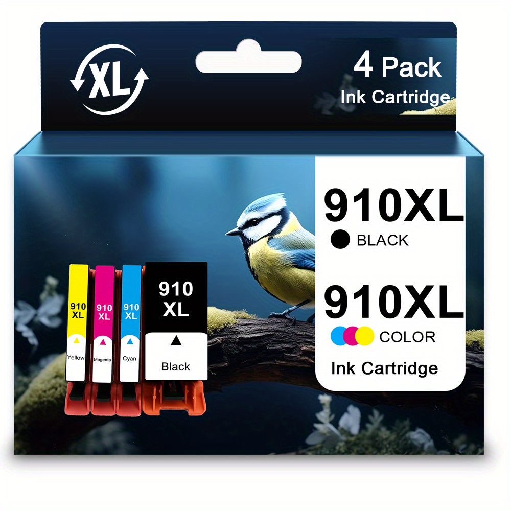 TEMU 4 Packs 910xl 910 Ink Cartridges : Replacement For 910xl/910 910 Xl 910xl Multipack For Pro 8020 8030 8035 8025 8028 8010 8020 8015 8022 Printer