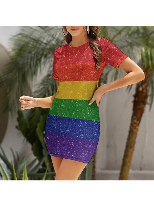 sequin dress rainbow sold on Temu United States sequin dress rainbow sold on Temu United States