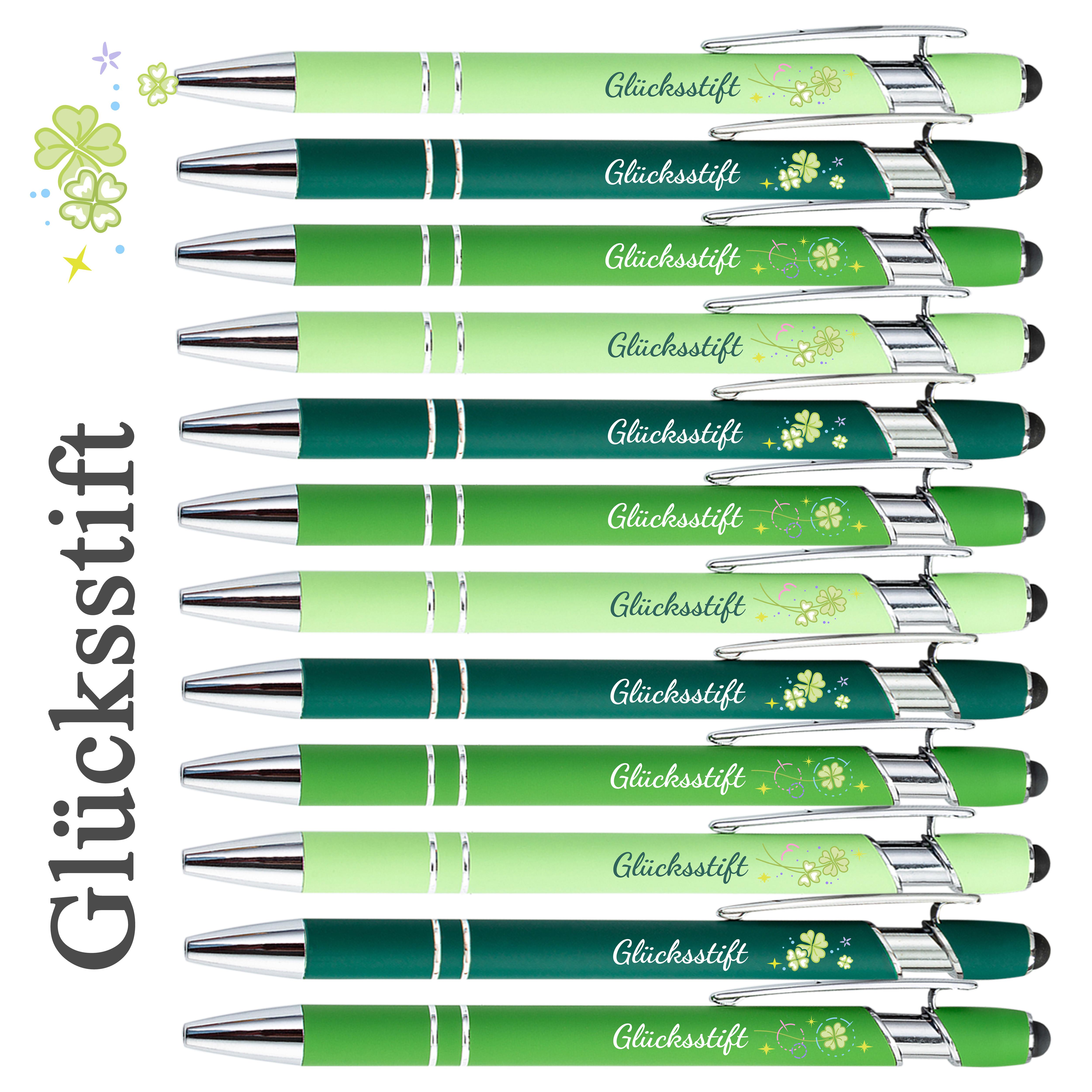 Image of 6/12pcs Pens, Printed With Engraved German Motivational Quotes, Black Ink, Employee Appreciation Pen, Perfect Gift For , Gifts For Staff Volunteer Nurse, Valentine's Day/easter Gifts